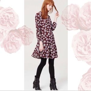 Ann Taylor LOFT floral Long sleeve dress